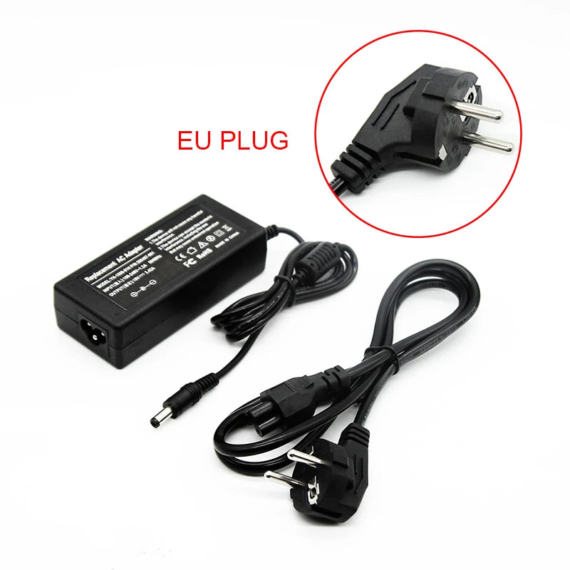 This adapter has a power output of 19V 3.42A.