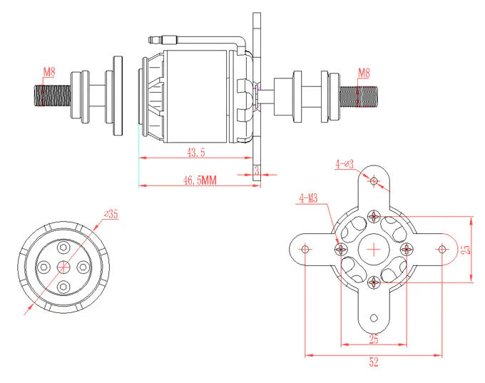 EMAX GT2802/07 850KV Brushless Motor