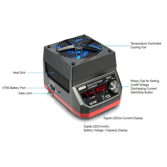 Original SKYRC BD250 2-8S LiPo / LiFe Battery Discharger / Analyzer