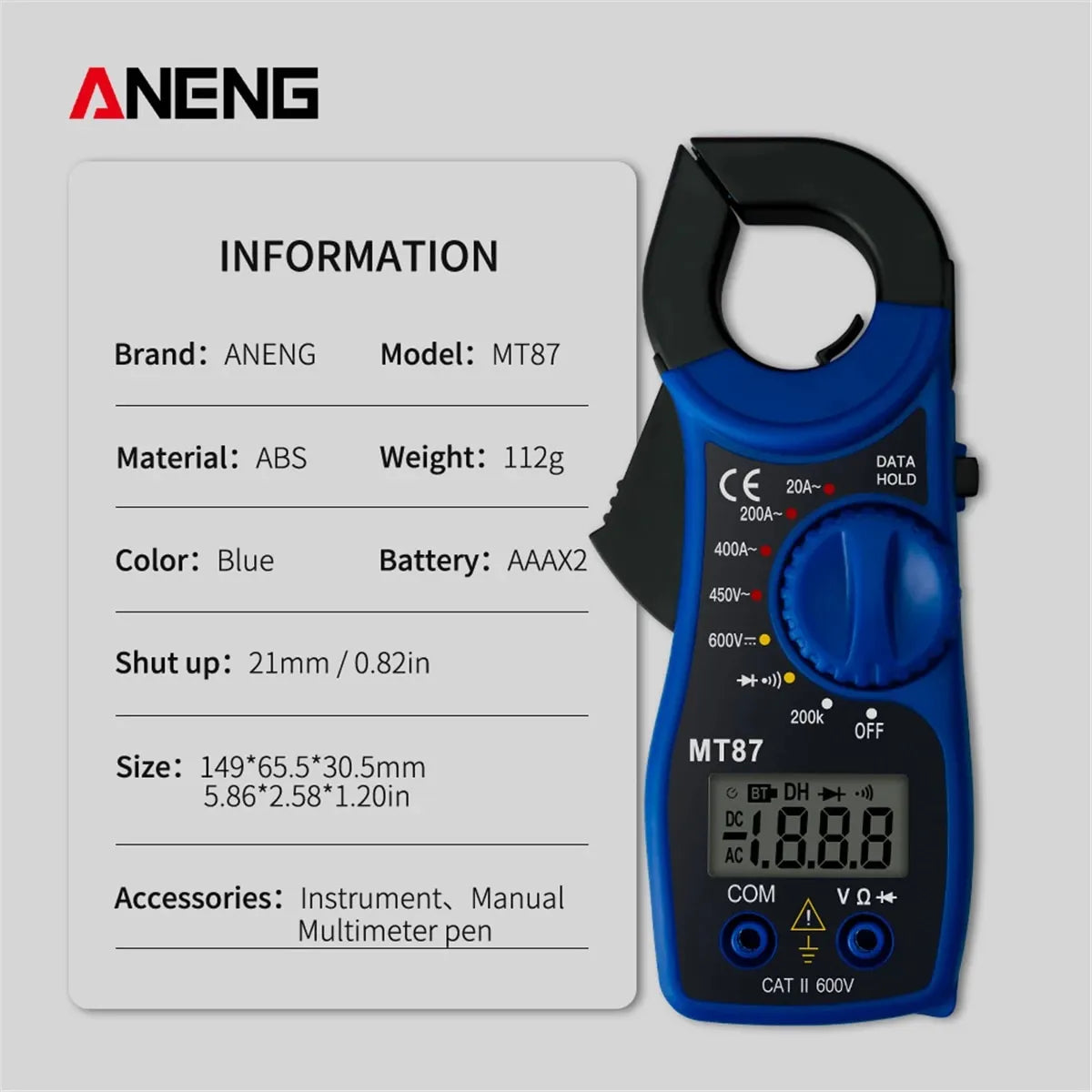 LCD Digital Clamp Meter Multimeter