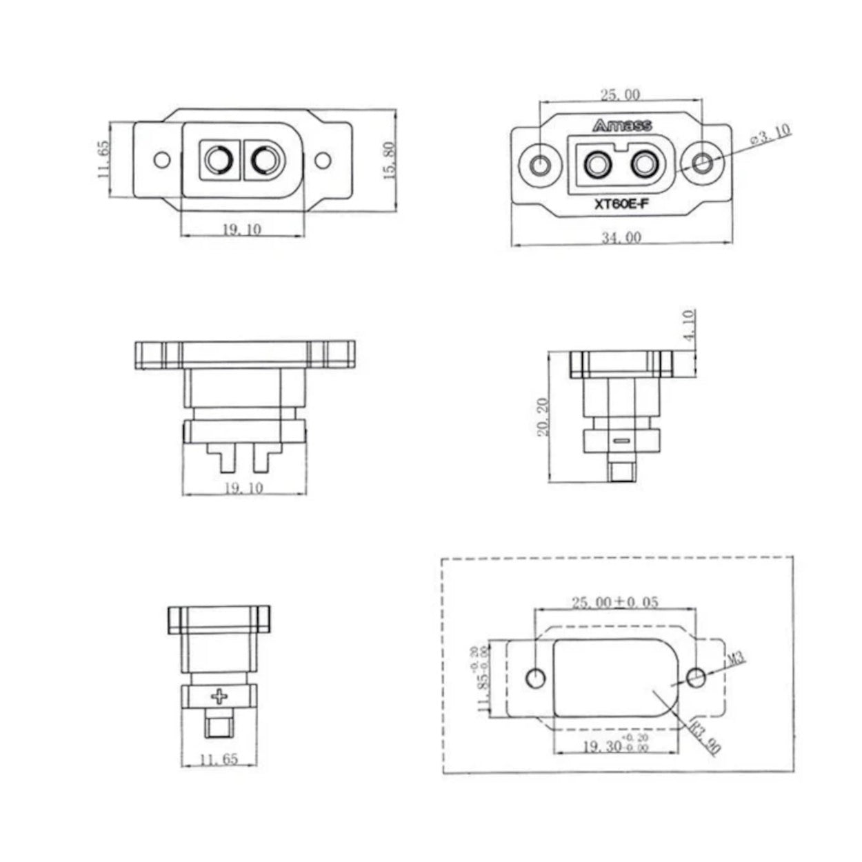 XT60E-F Female Connector