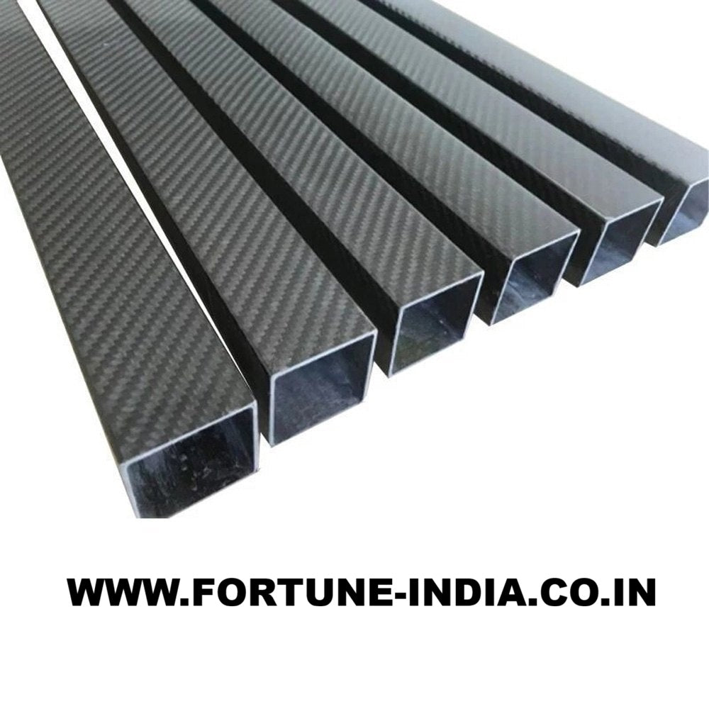 Square Carbon Fiber Tube Hollow in 25mm x 22mm x 1000mm Pack of 1PC