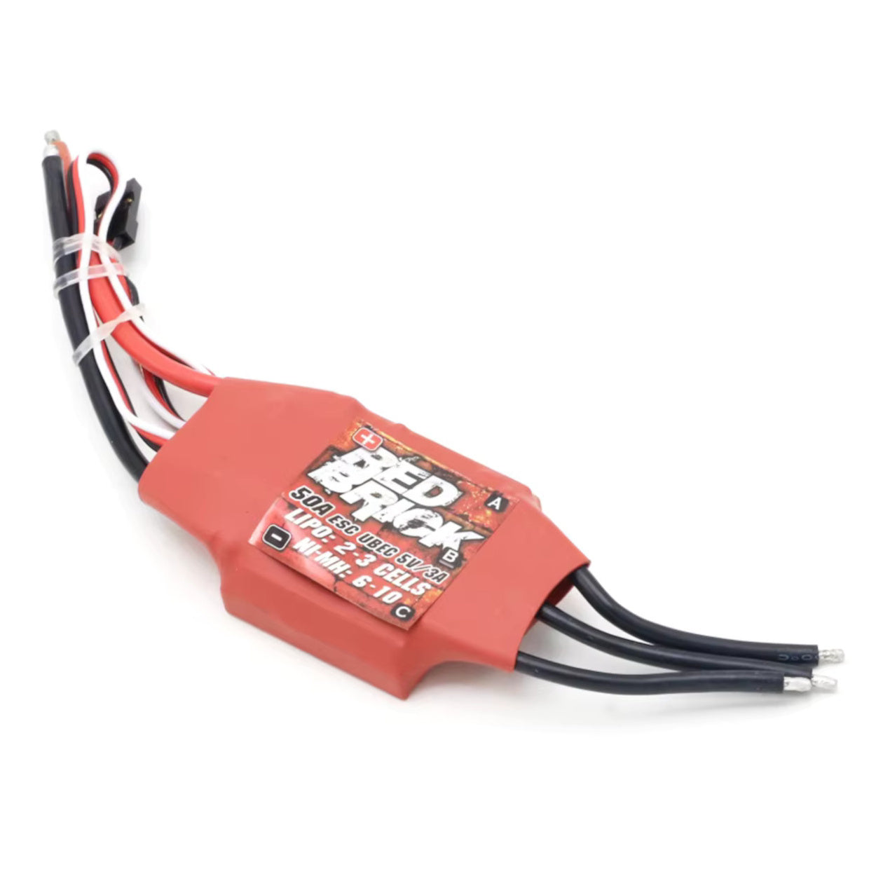 Red Brick 50A BLDC ESC – 2-4S Electronic Speed Controller with 5V/3A BEC