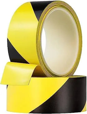 Yellow And Black PVC Floor Marking Tape In 48mm x 22mtr