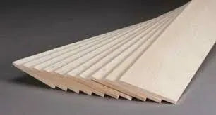 Balsa Wood Sheet 8mm x 100mm x 1000mm  pack of 3pcs