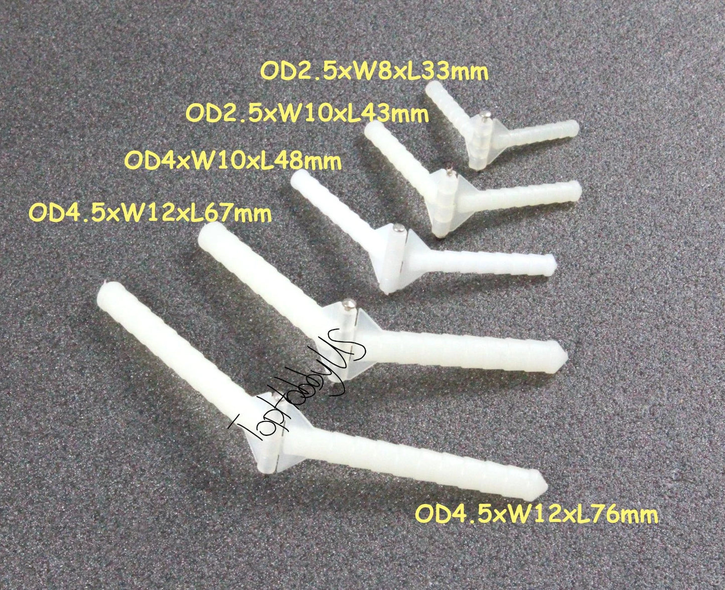 RC Model Hinge D2.5 x W10 x L43mm