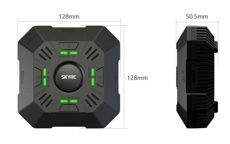 Original SKYRC E4Q Quad Channel 2-4S LiPo Battery Balance Charger