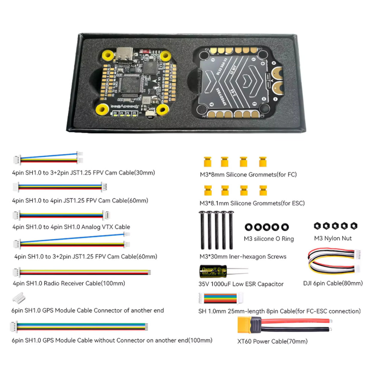F7 V3 BL32 50A Stack - F722 FC + 50A 4-in-1 ESC