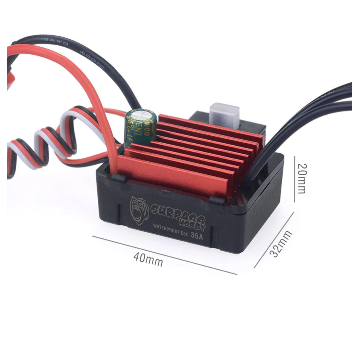 Surpass Hobby 2440 4600KV Brushless Motor + 35A ESC Waterproof IP65