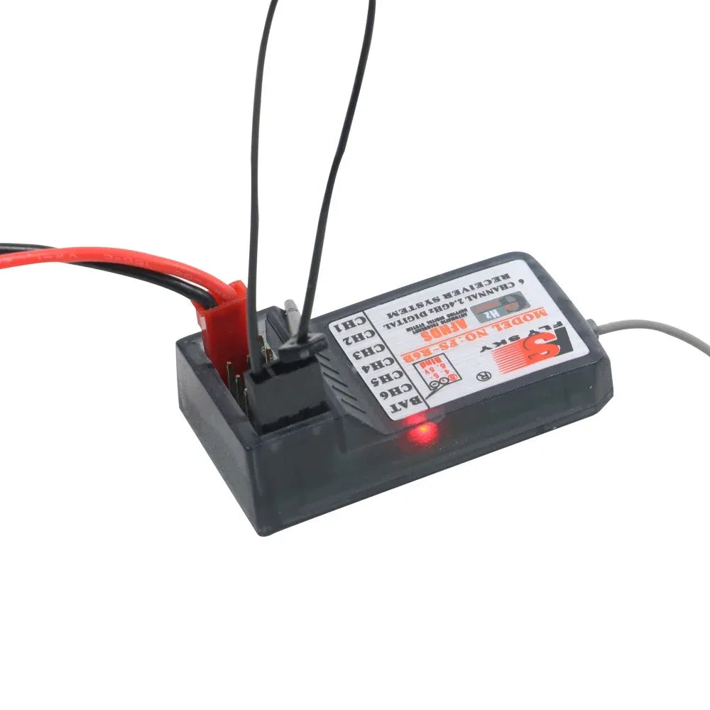 FlySky FS-GT2 2.4GHz 2CH Transmitter with FS-GR3E Receiver for RC Car and Boat